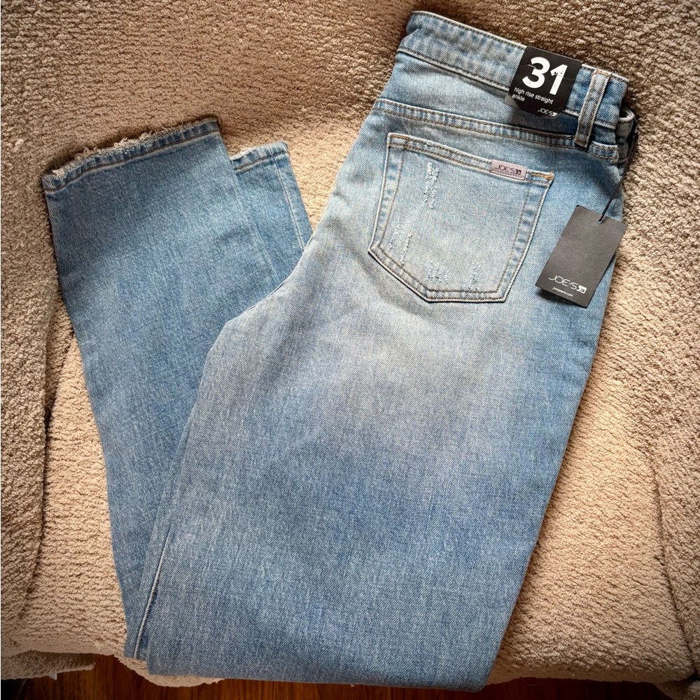 Joe’s High Rise Ankle Straight Jeans